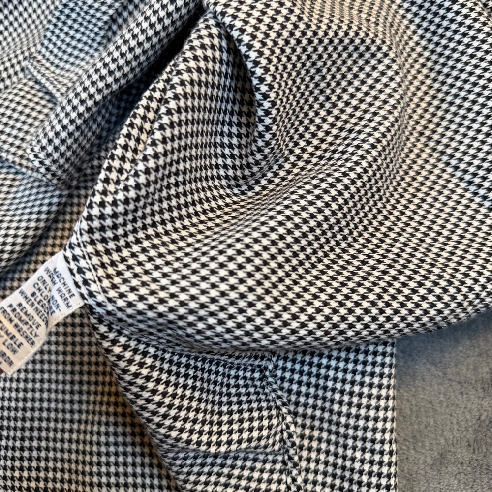 Polo Golf Ralph Lauren Benford Shirt Mens Medium Black White Houndstooth Vintage - Picture 7 of 11